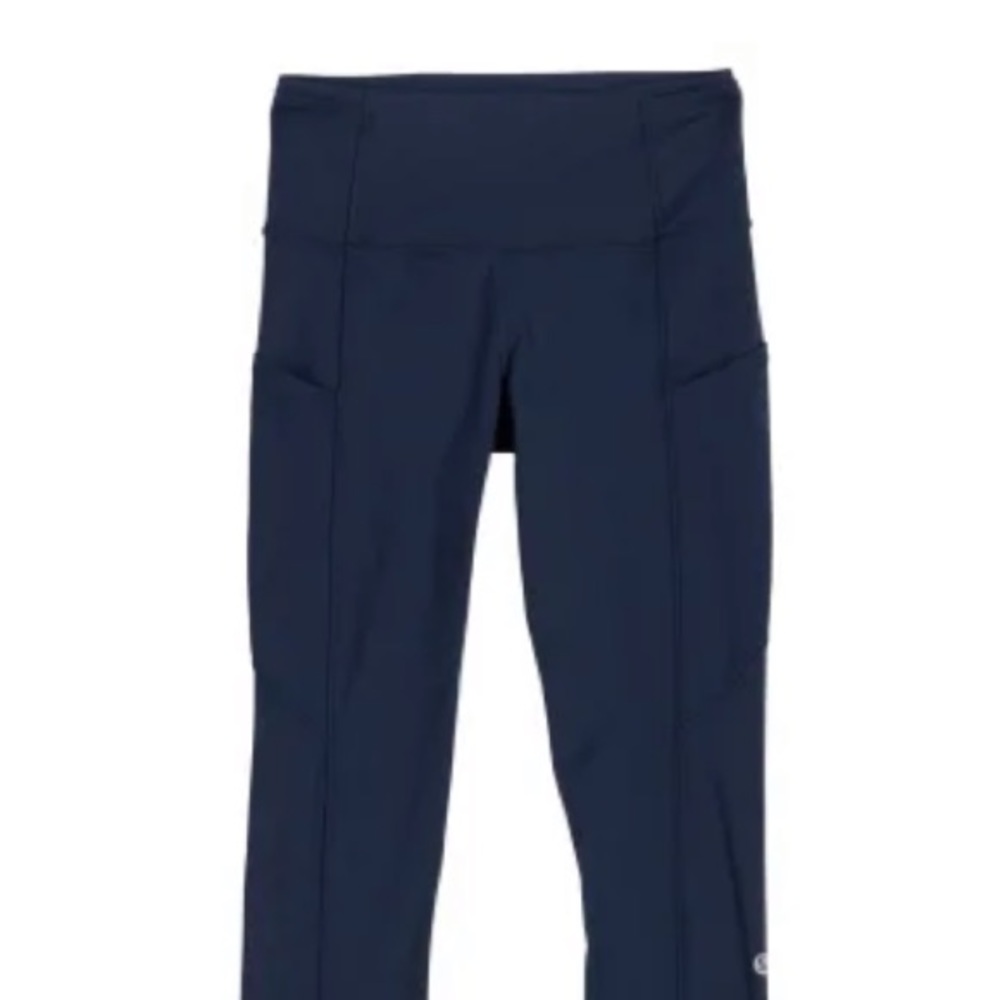 Navy blue Lululemon fast and free high rise full length leggings size 8